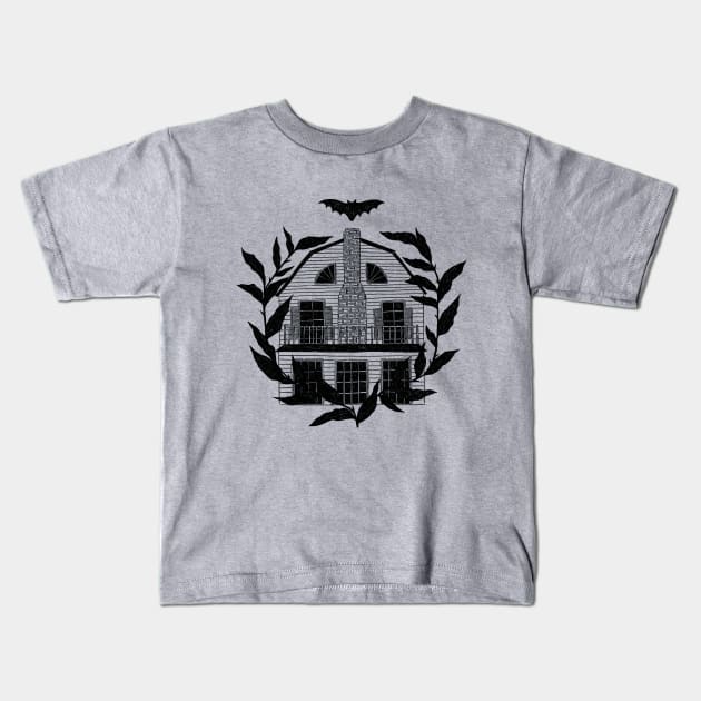 Horror House Kids T-Shirt by erinalise